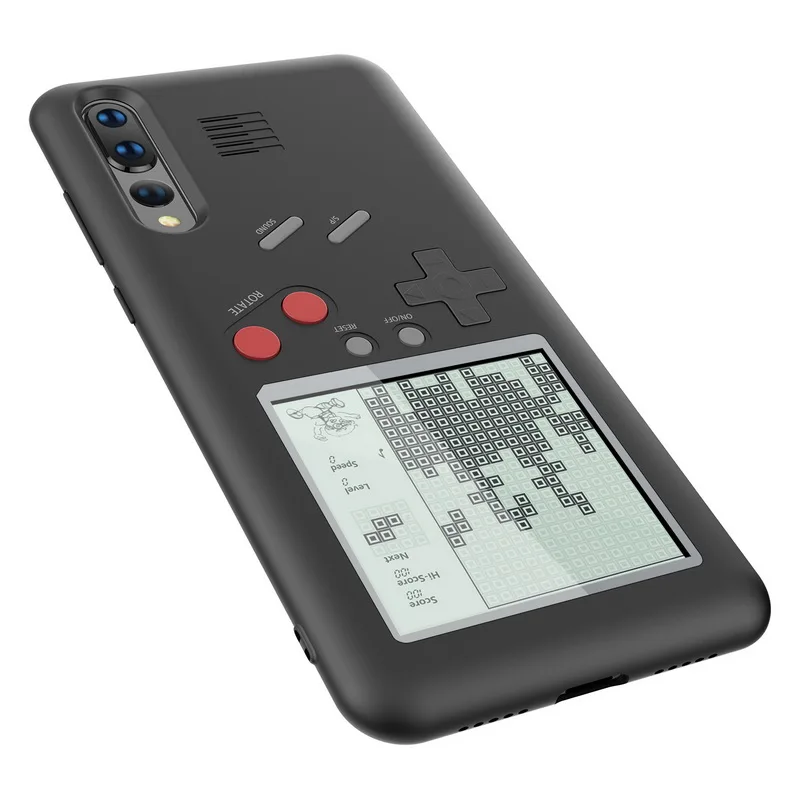 

Fashion Play Game Tetris Childhood Gift Phone Case For Huawei P20 Pro Hard PC Soft Silicon Frame Armor Cover For Huawei P20 Plus