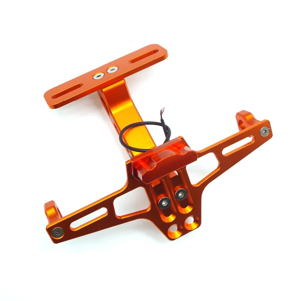 

CNC Motorcycle License Plate Holder Frame Bracket portamatricula moto FOR honda msx125 accessories suzuki gsr 750 yamaha r1 2004