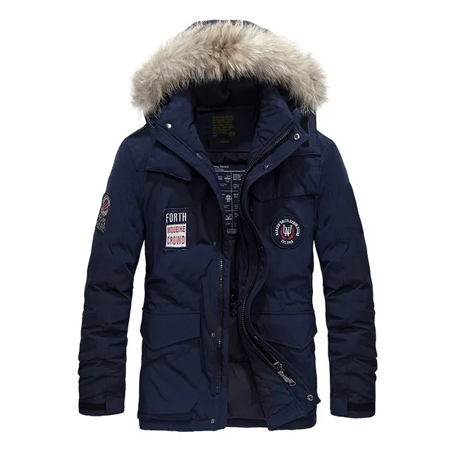 Amor Dick Mens Polyester Winter Jacket Men Thick Casual Outerwear