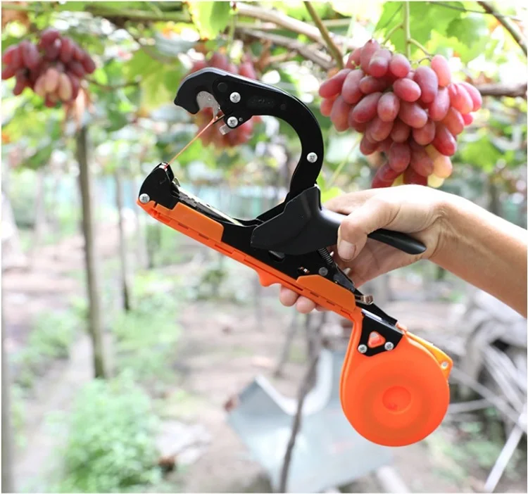 WWW KLY связывающая машина для садовых растений Tapetool Tapener с 5 рулонами ленты 10000 шт. ногтей для овощей, винограда, томатов, перца
