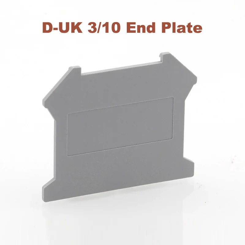 

5/10pcs D-UK3/10 Terminals End Plate Din rail screw type terminal blocks UK-3N UK-5N UK-6N UK-10N baffle separator Spacer cove