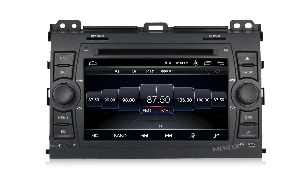 Top MEKEDE 1024x600 HD Car Multimedia player 2 din Auto DVD android 8.1 7 Inch For Toyota/Prado 120 2004-2009 Radio GPS BT RDS 13