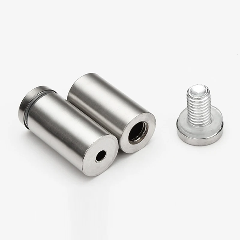 

100pcs 12X20mm GLASS SPACER STAINLESS STEEL STANDOFF PINS