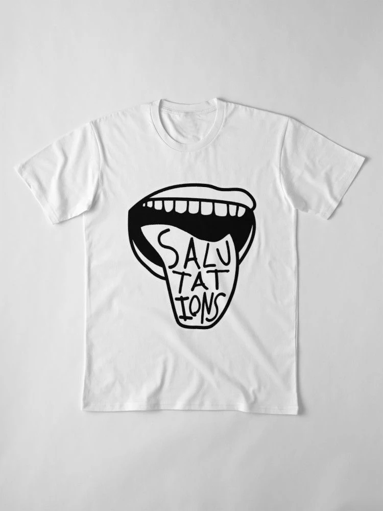 

salutations T-Shirt tumblr camisetas graphic vintage unisex casual street style grunge women cotton Mouth aesthetic art tee tops