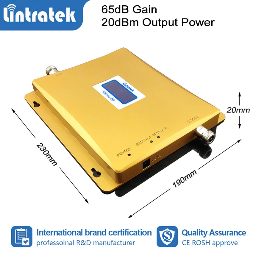 Lintratek 2G 3g 4G 850 2100 сотовый ретранслятор GSM mhz UMTS усилитель с повторением LTE антенна +