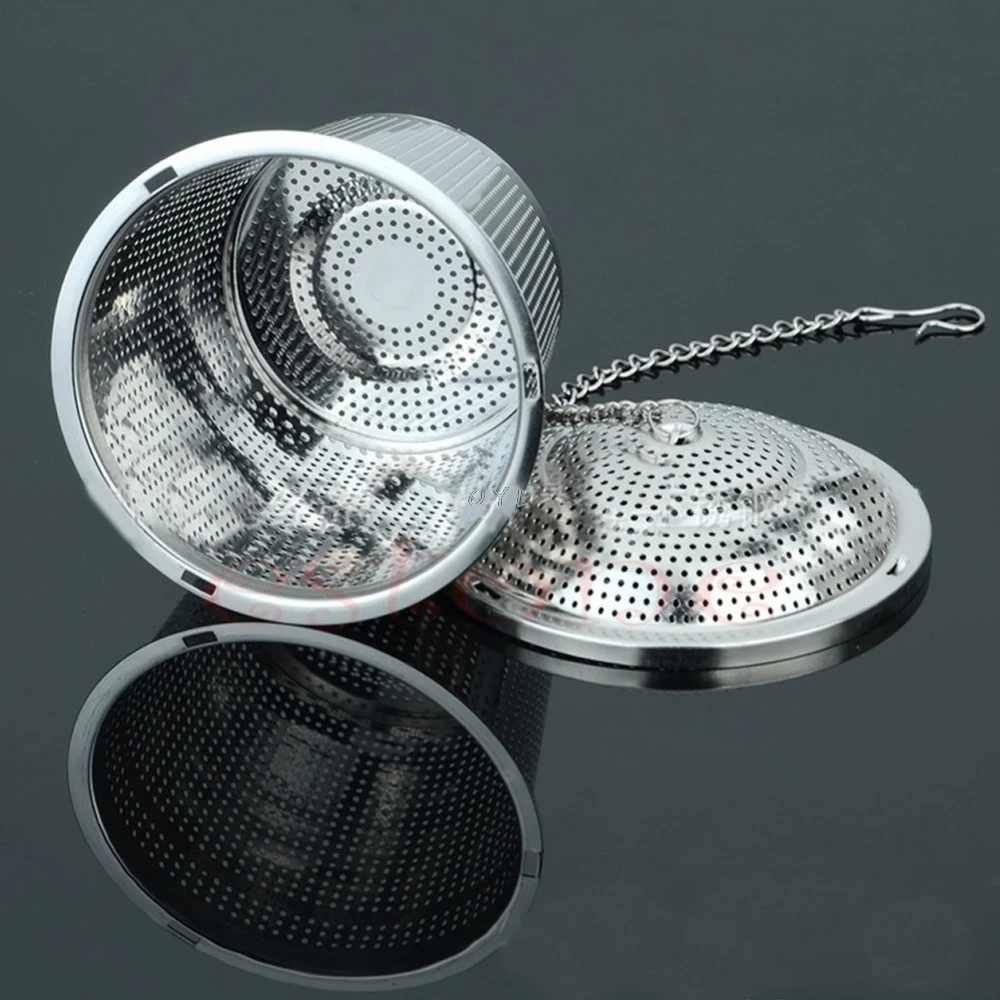 

1PC Practical Tea Ball Strainer Mesh Infuser Filter 304 Stainless Steel Herbal New