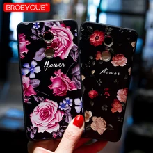 BROEYOUE מקרה עבור שיאו mi אדום mi הערה 5 5A הערה 4 4X7 6 חלבית פרחוני מקרה עבור שיאו mi mi A1 5X 6X אדום mi 4X 4A 5A 6A 6 פרו 5 בתוספת(China)