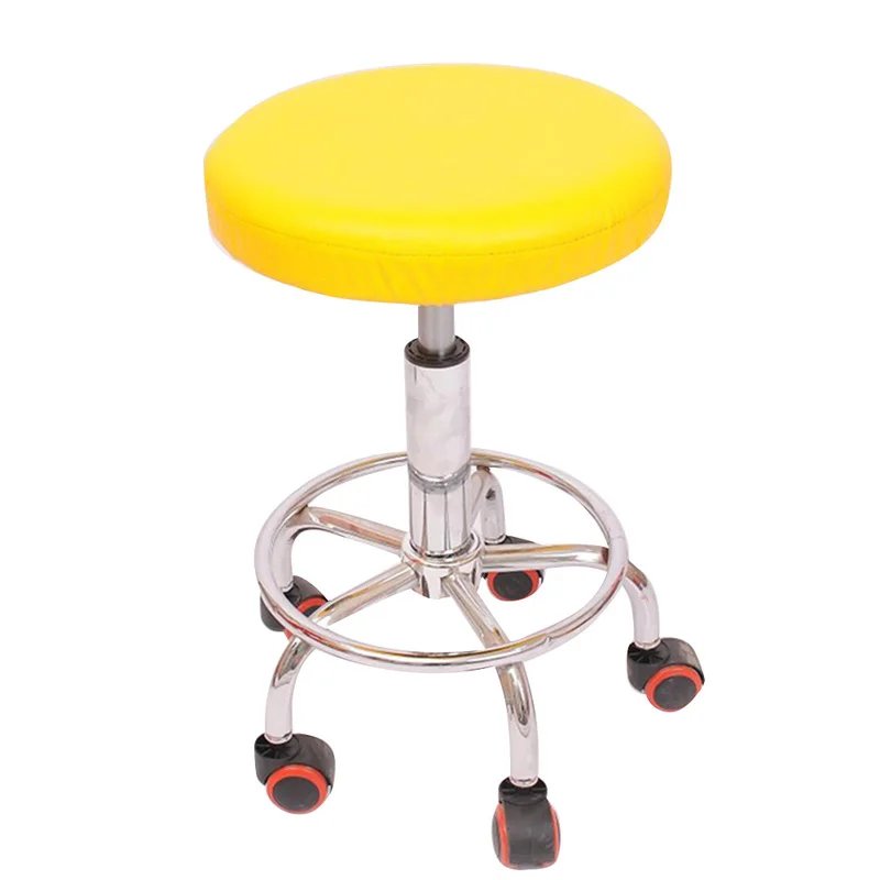 

Bar Stool Slipcover Bar Barbershop Stool Cover Round Chair Cover Elastic Seat Cover Chair Protector Home Chair Slipcover Round