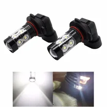 Автомобиль грузовик противотуманные фары H10 9145 высокое Мощность 50 Вт очень яркий 6000 K белый Светодиодный Фонари, лампы Замена