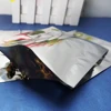 100pcs Silver Plating Aluminum Foil Flat Bags - Top Open Food Grade Heat Sealing Aluminized Plastic Pouch Powder / Sauce Package 3