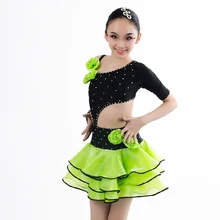 Стиль латинские танцевальные костюмы для пожилых, сексуальные, спандекс, цветы, латинские танцевальные платья для женщин/девочек, латинские танцевальные платья S-4XL