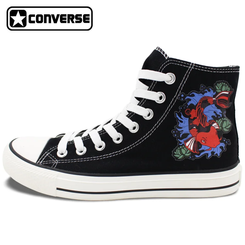 Prix pour Noir Converse Chuck Taylor Chaussures pour Hommes Femmes Conception Koi Poissons Cyprinus Carpio High Top Toile Sneakers Cadeaux D'anniversaire Présente Prix pour Noir Converse Chuck Taylor Chaussures pour Hommes Femmes Conception Koi Poissons Cyprinus Carpio High Top Toile Sneakers Cadeaux D'anniversaire Présente