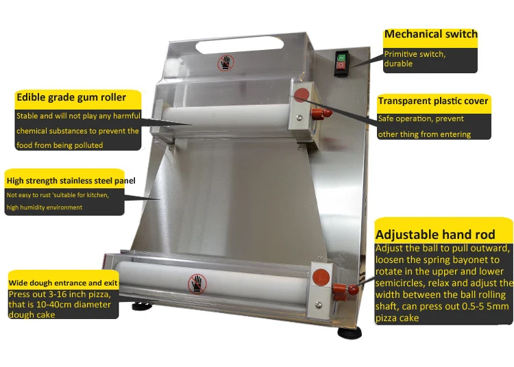 10-40 см коммерческий тесто прессовочная машина автоматическая электрическая пекарня для пиццы тесто ролик тесто пресс машина Электрический инструмент для изготовления пасты