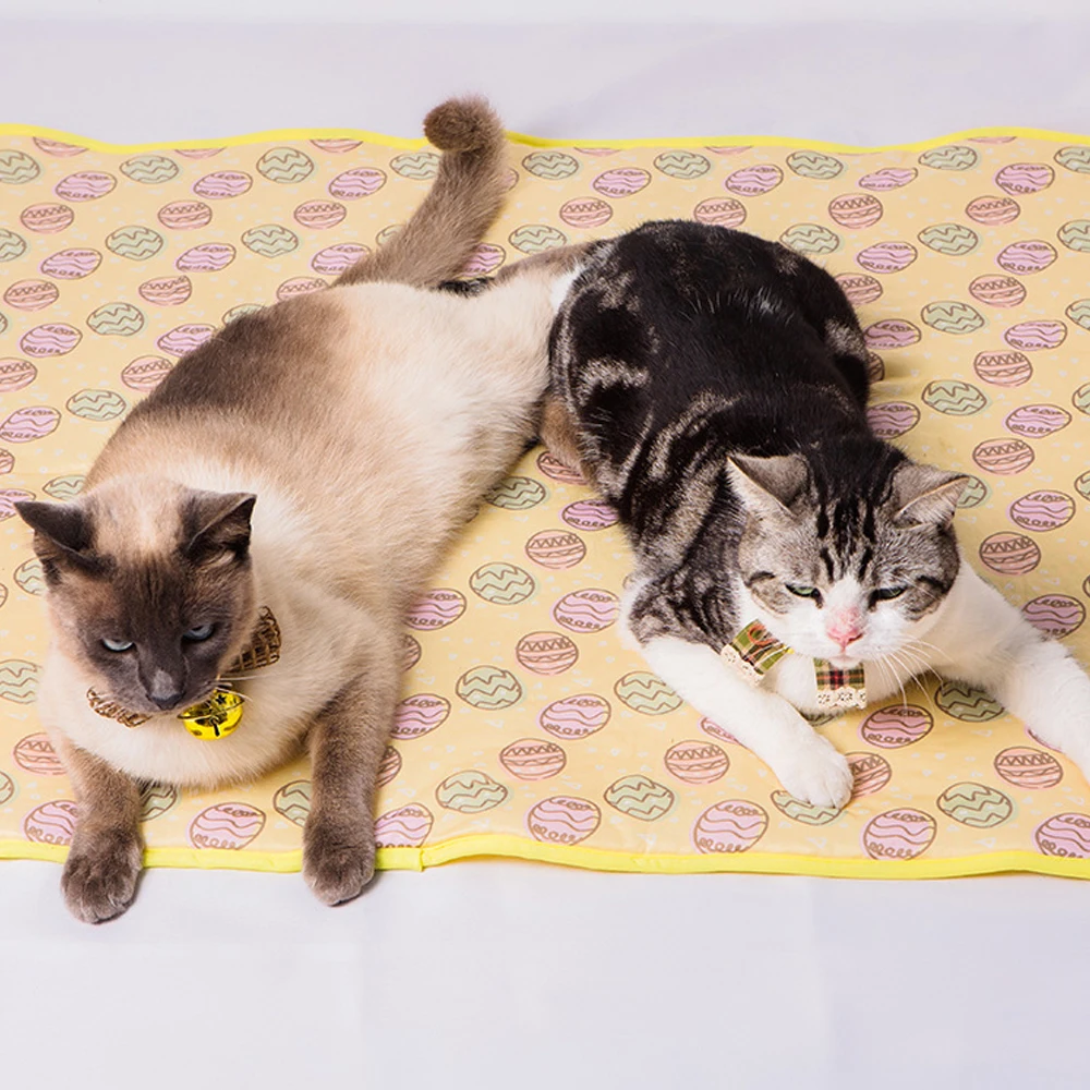 

Pet Summer Cooling Mats Pet Cat Dog Cooling Cushion For Small Medium Large Dog Cold Gel Pad Mat bed A