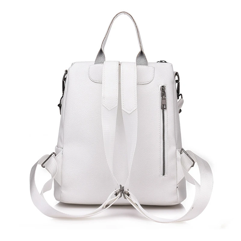 Nevenka Women Leather Backpack Fashion School Bag for Girls Zipper Backpack with Tassel Anti Thief Backpacks Female Travel Bags12