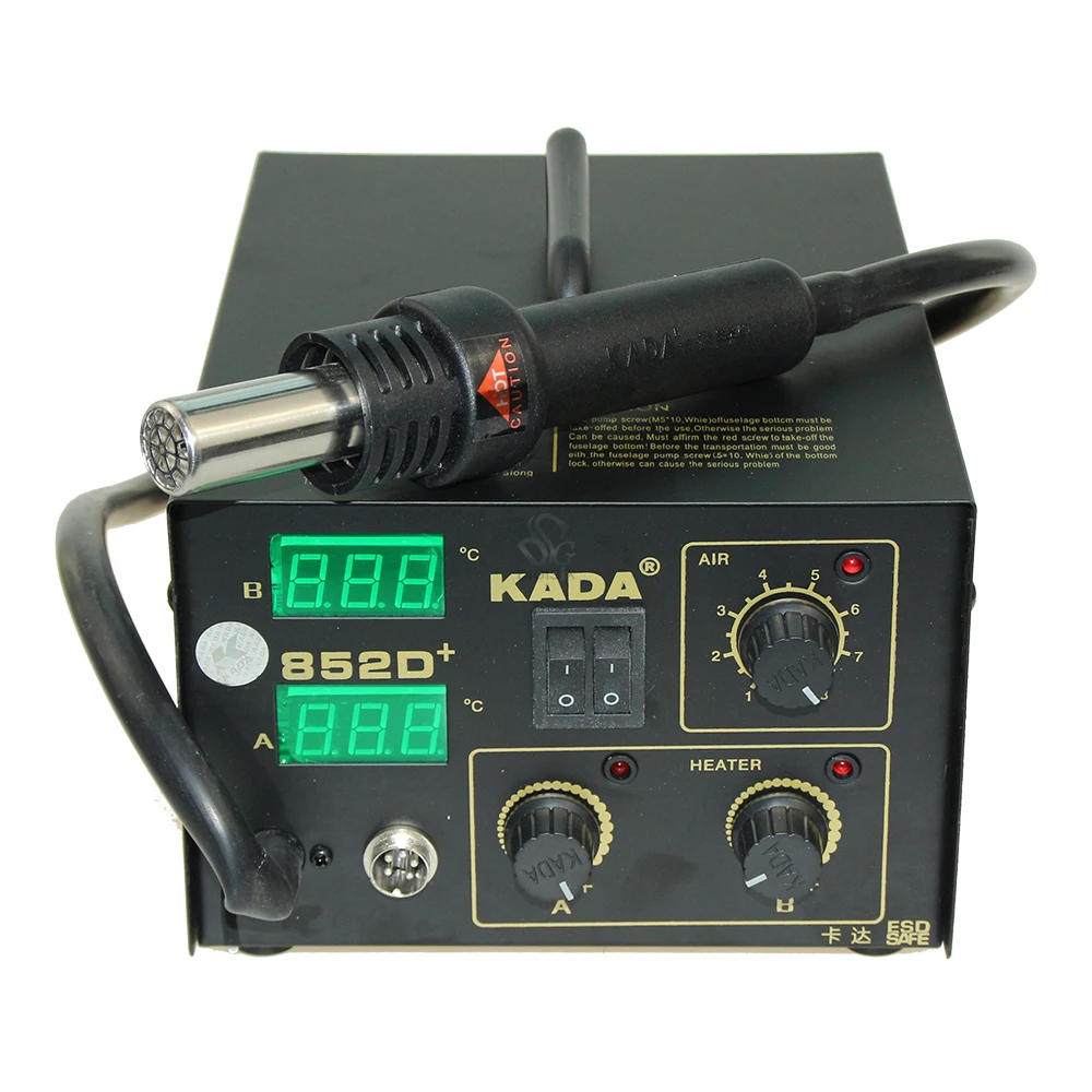 DHL Cheap 220v /110V KADA 852D + KADA852D наладочная сварочная станция SMT паяльник горячим