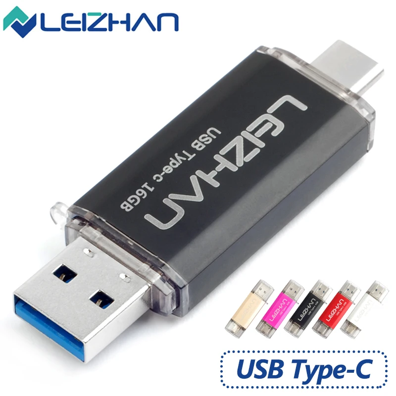LEIZHAN USB Flash Drive 3.0 Type C OTG USB External