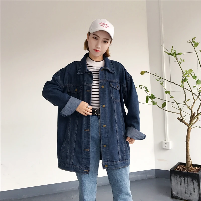 FREE SHIPPING Harajuku Oversized Denim Hooded Jacket JKP3166 - Allkpop Shop