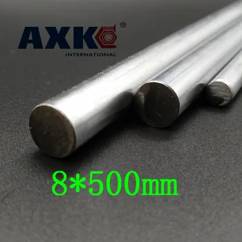 

Axk Od 8mm X 500mm Cylinder Liner Rail Linear Shaft Optical Axis Chrome For 3d Printer Accessory