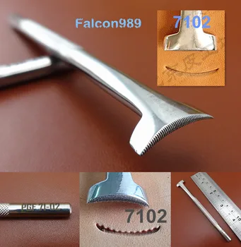 

1pc Stainless Steel Leather Craft Carving Stamping Stamp Punch Stamper Tool Master Leather Stamper - Chisel Pricking Iron Awl