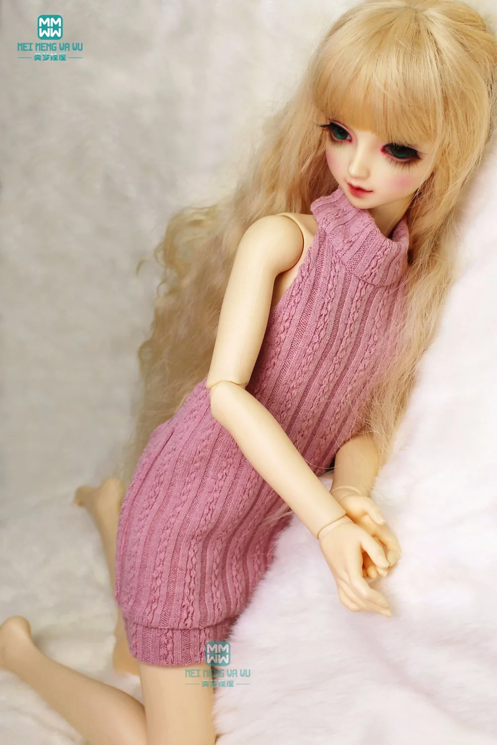 BJD Кукла Одежда для 58-60 см 1/3 bjd SD10 SD13 DD кукла черный шерстяной жилет кружевные трусики