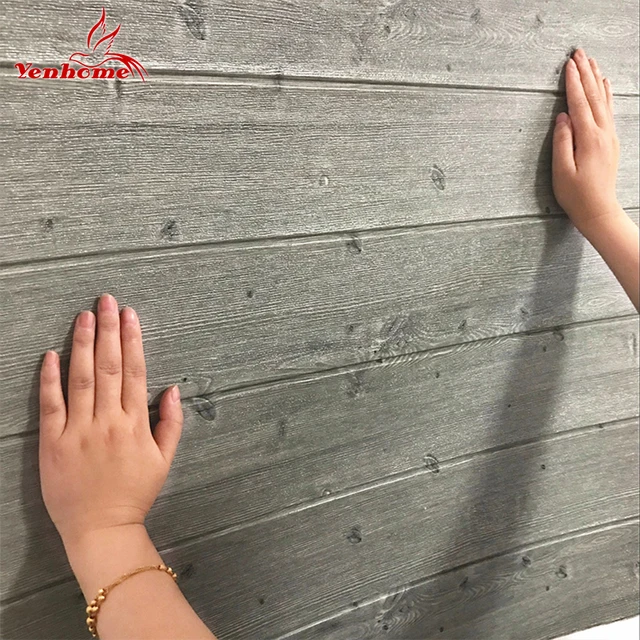 3d wooden wall sticker home decor pe foam waterproof wall covering