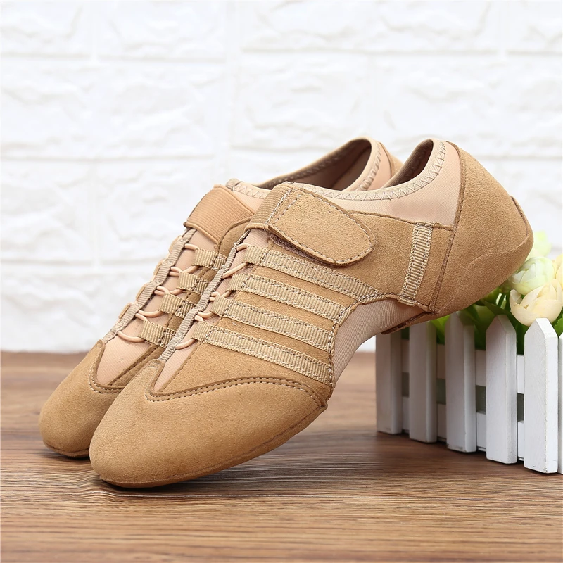 Cena Płócienne buty do tańca łacińskie buty jazzowe kobieta kryty taniec nowoczesny buty damskie letnie oddychające sneakersy buty imprezowe dla kobiet