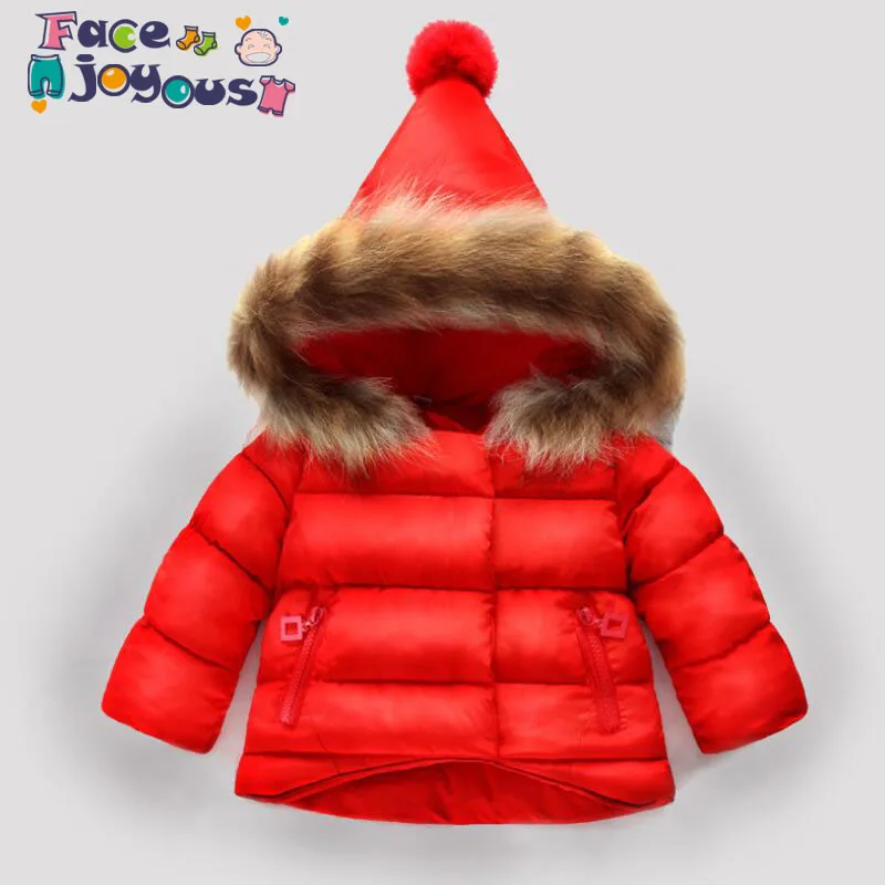 

Children Coat Baby Girls Winter Coats Long Sleeve Coat Girl's Warm Baby Jacket Winter Outerwear Cartoon Fleece Hooded collar
