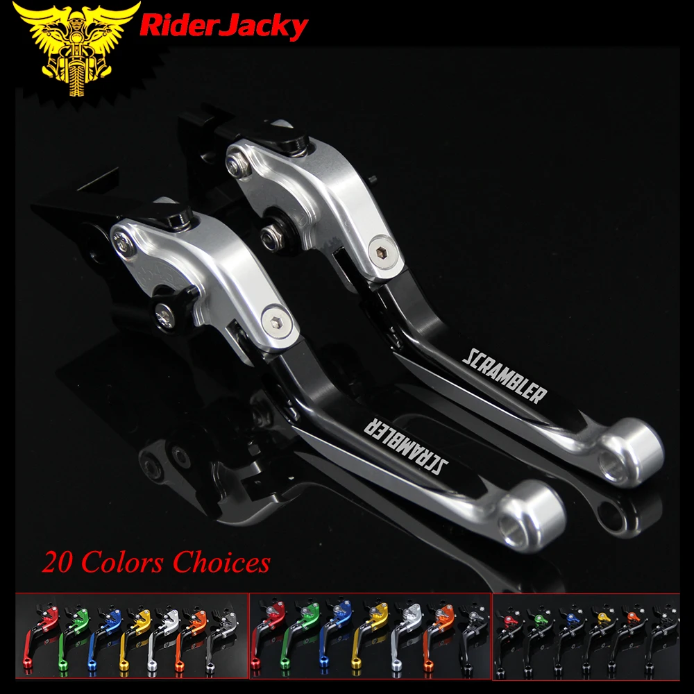 

RiderJacky 1 Pair Motorcycle Folding Extendable Brake Clutch Levers For Ducati Scrambler Desert Sled 2017