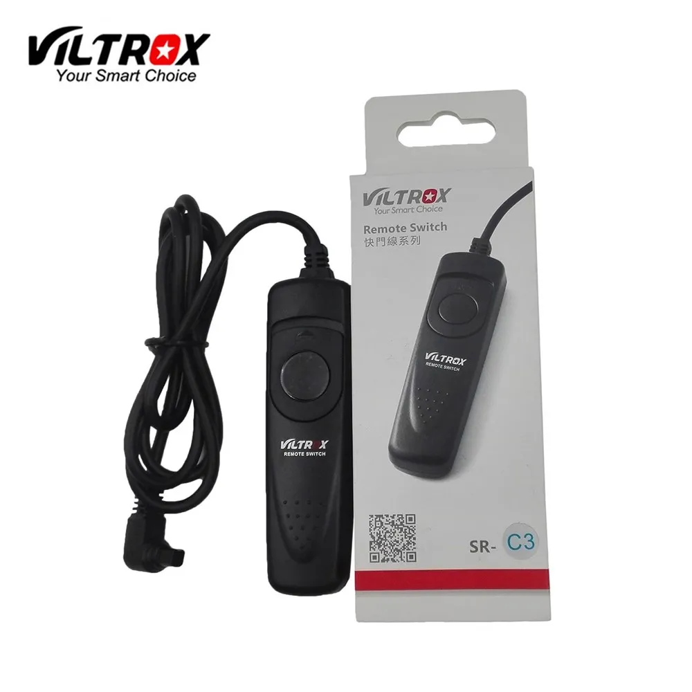 

Viltrox SR-C3 1M Remote Control Shutter Release Cable for Canon EOS 7D Mark II 6D 5D 5DIV 5DIII 50D 40D 30D 20D 10D 1D