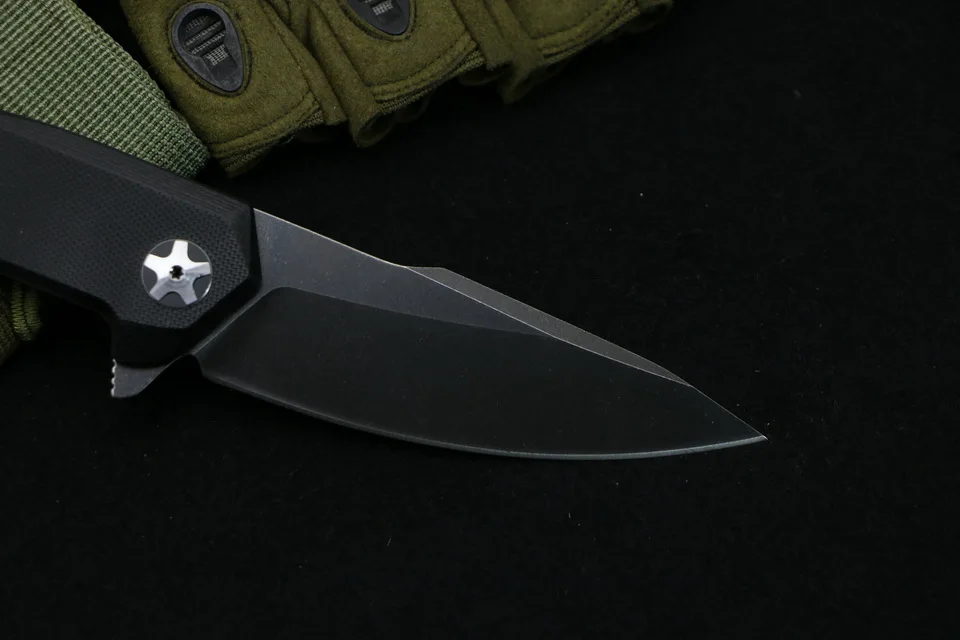 TIGEND высокое качество ZT0095 Флиппер складной нож 9Cr14Mov лезвие G10 Ручка Открытый Отдых Охота карманные Фруктовые Ножи EDC инструменты