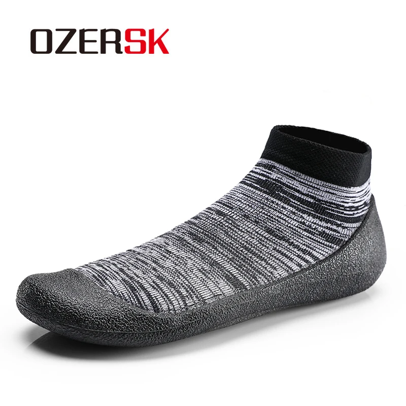 

OZERSK 2019 New Summer Men Shoes Socks Men Casual Shoes Male Flats Unisex Shoes Walking Sneakers Zapatos De Hombre Plus Size