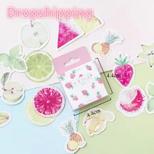 46Pcs/Box Fruits Stickers Strawberry Pineapple Decorative Adhesive Sticker For Kids DIY Photo Albums Decorations Scrapbooking 46Pcs/Box Fruits Stickers Strawberry Pineapple Decorative Adhesive Sticker For Kids DIY Photo Albums Decorations Scrapbooking