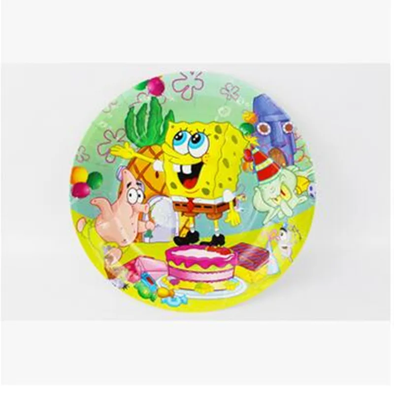 12pcs 7inch spongebob squarepants disposable paper plates birthday party supplies cake accessory birthday party decorations kids - Decorative Paper Plates 12pcs 7inch spongebob squarepants disposable paper plates birthday party supplies cake accessory birthday party decorations kids - Decorative Paper Plates