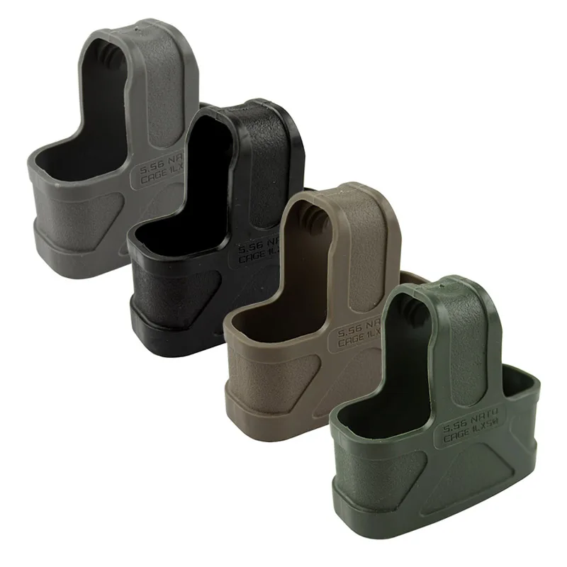 10 шт./НАТО 5,56 Резина клетка петли Быстрый Mag для M4/M16 Magazine Assist BK/DE/зеленый/Gary-Бесплатная доставка - изображение