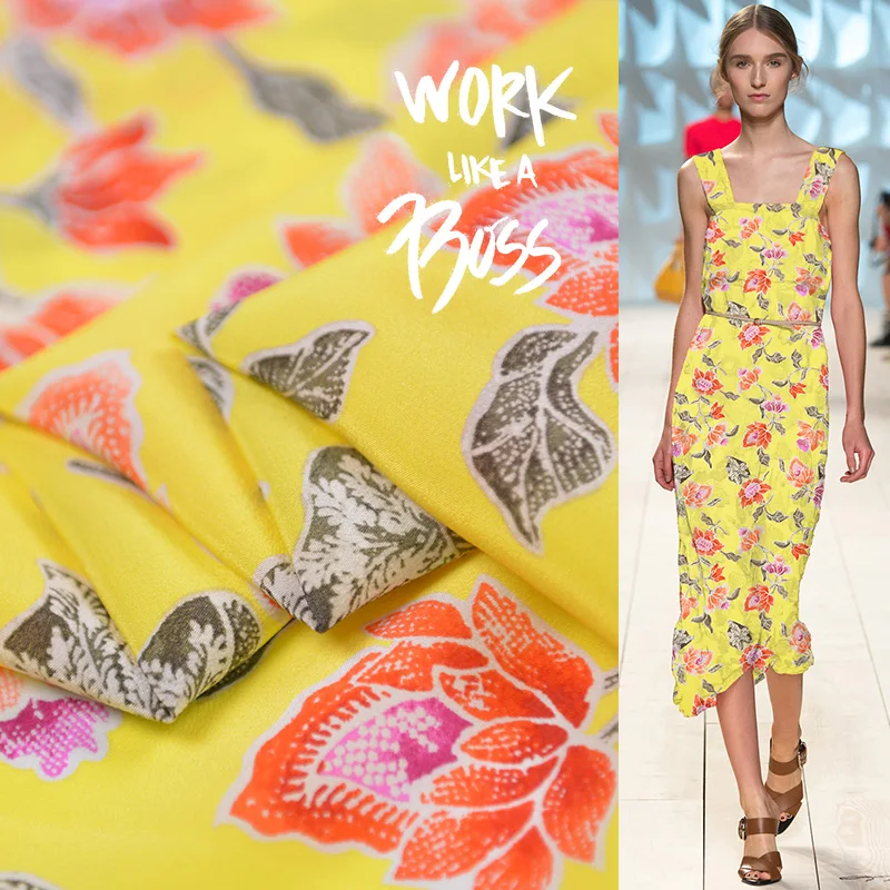 

140cm girl silk fabric soft dress shirt crepe de chine silk fabric material 15mm dress crepe fabric wholesale silk cloth