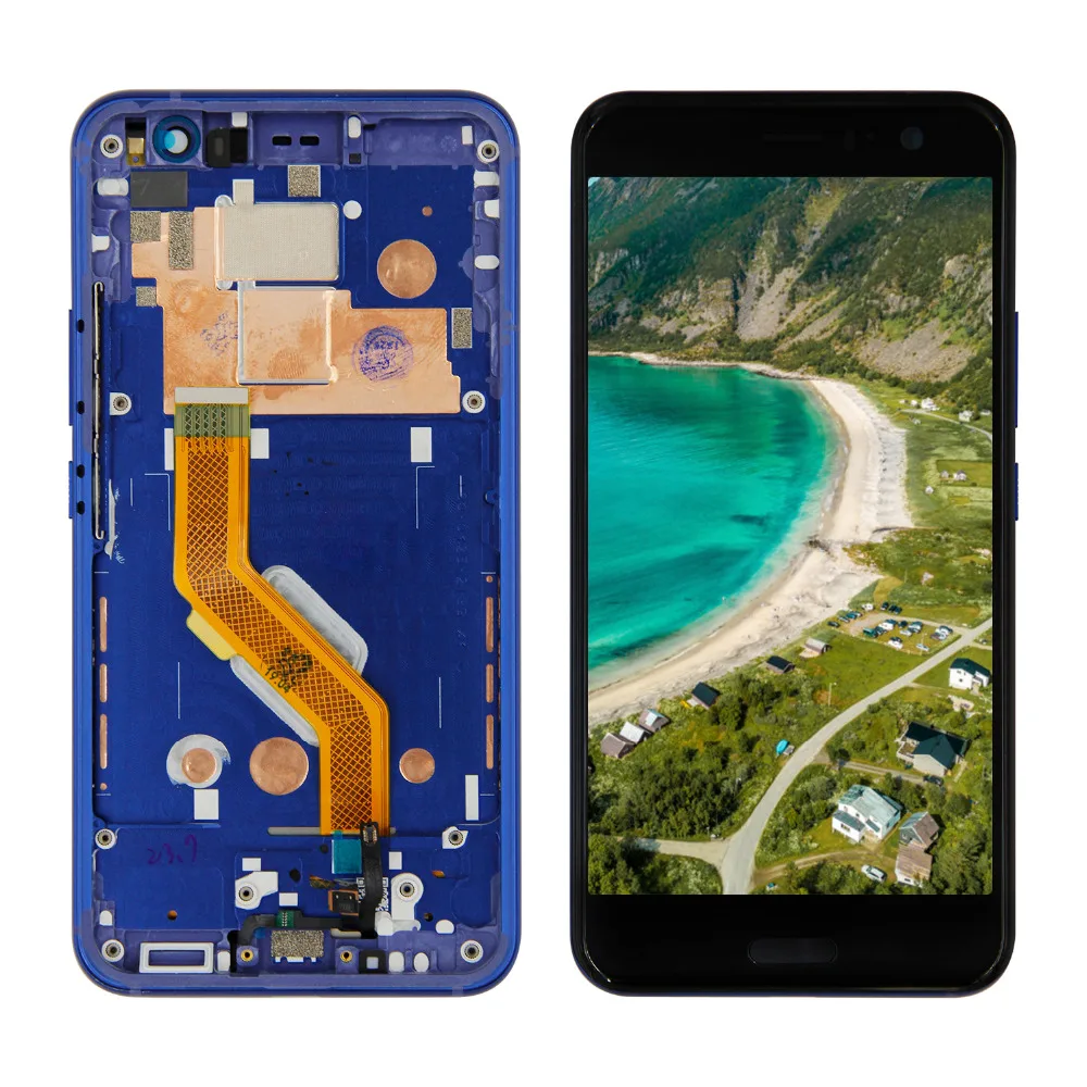 

5.5" LCD For HTC U11 LCD Display Touch Screen Panel Glass Digitizer Assembly with Frame + Free Tools