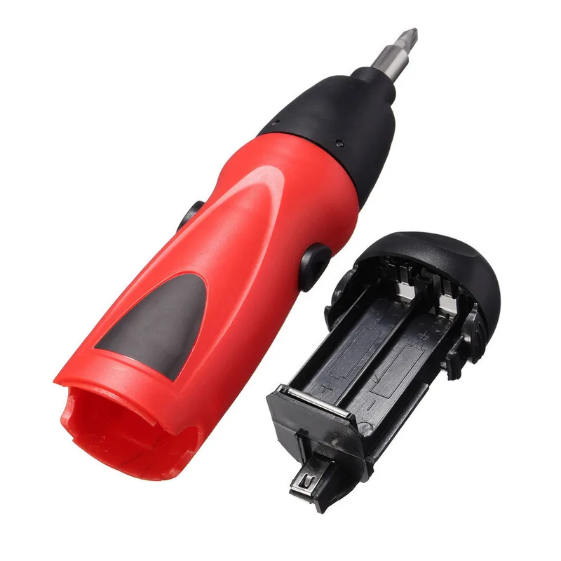 6V Electric Battery Powered Cordless Screwdriver Drill Bit Tool with 11 Screws