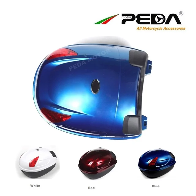 2018 Scooter Trunk e Bike Box ebike luggage Electric  Motorcycle Top Case 17L Tail Box Luggage BLUE Baul Motocicleta Bauletto