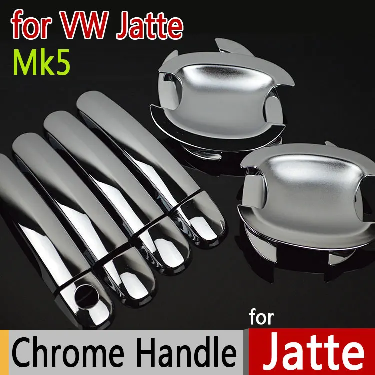 

For VW Jetta MK5 2005-2011 Chrome Door Handle Covers Trim of 4 Door Volkswagen A5 1K Accessories Chromium Styling Car Styling