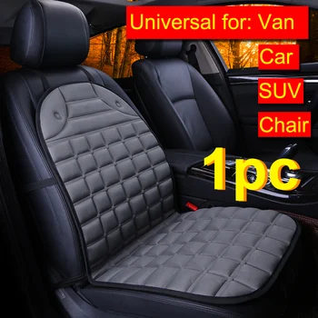 

Dewtreetali Front Car Seat Cover Universal Car Seat Protector Warm Cushion Pad Black Gray for VW BMW Renault Hyundai Toyota Audi