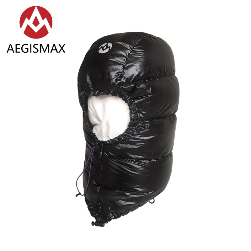 

Aegismax Winter 800FP Goose Down Hat for Men Women Outdoor Camping Caps Hood Ultralight Envelope Sleeping Bag Accessories