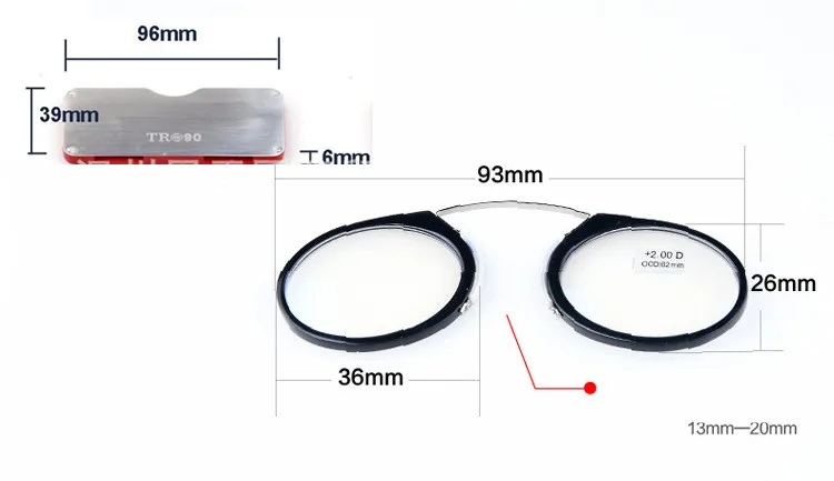 Черепаха мини очки для чтения+ 1,0 до+ 3,5, портативный SOS кошелек ридер с Чехол, зажим для носа на мини очки для чтения с Чехол