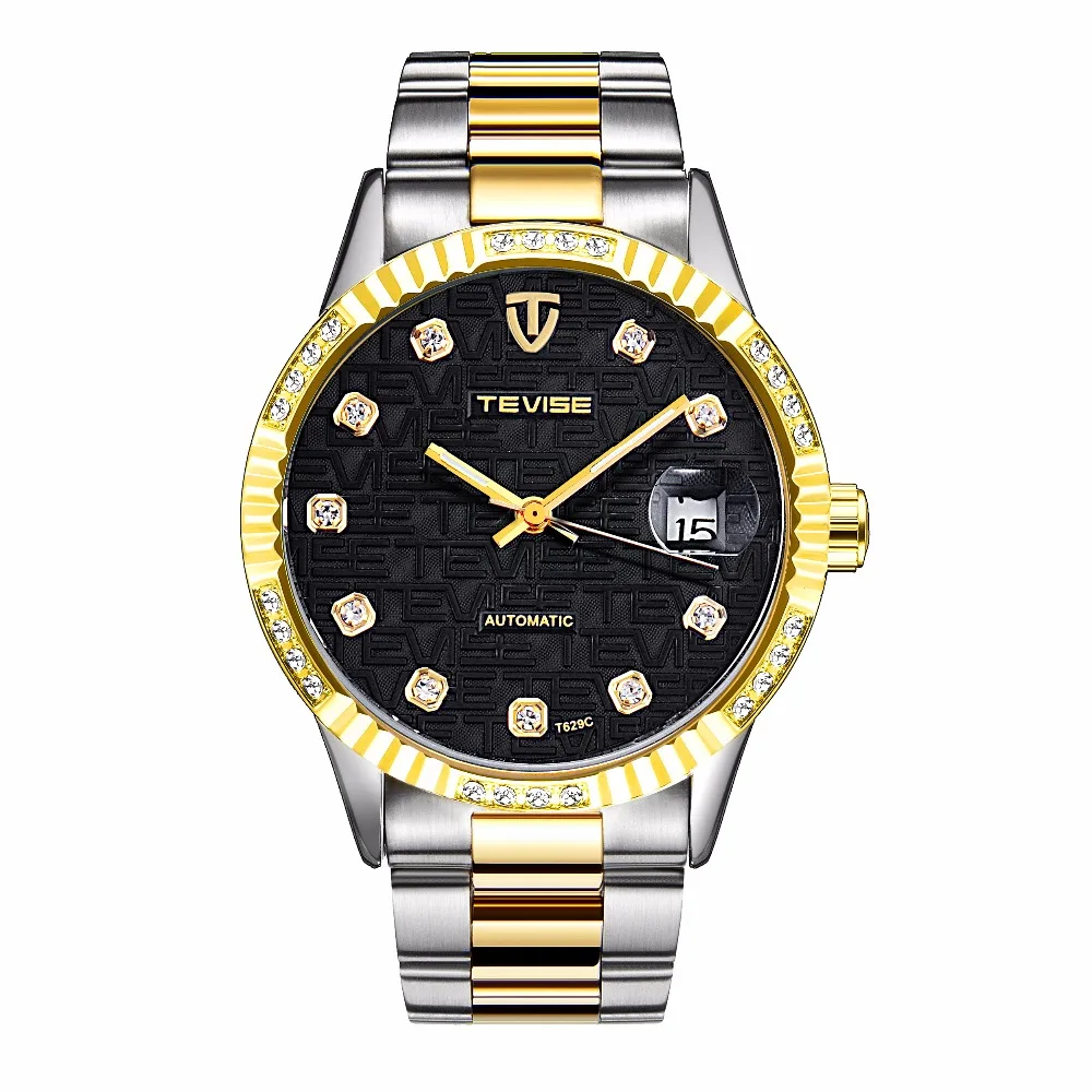 

TEVISE New Luxury Automatic for Men Watch Stainless Steel Bracelet Watches
