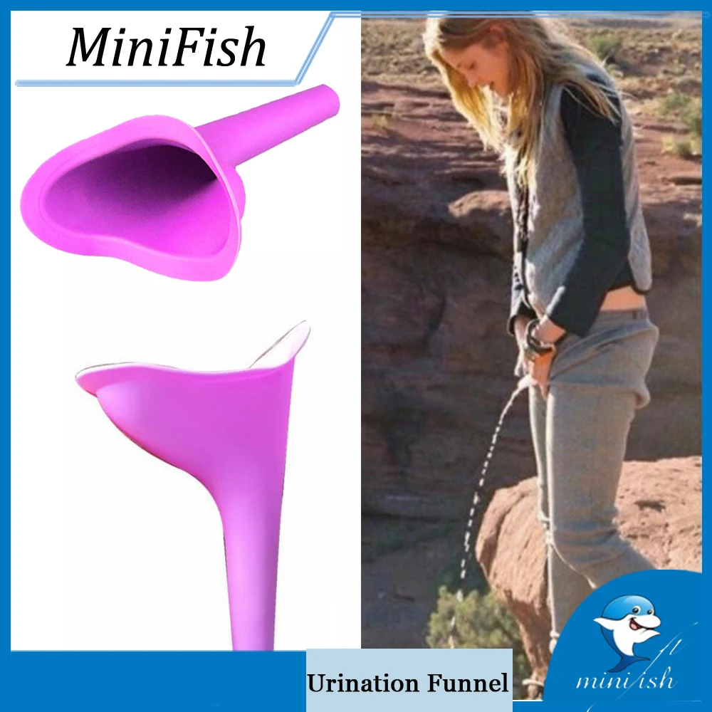 Lady Female Urine Bottle Travel Outdoor Hiking Car Girls Woman Toilet Stand Up Peeing Silicone Soft Urination Device