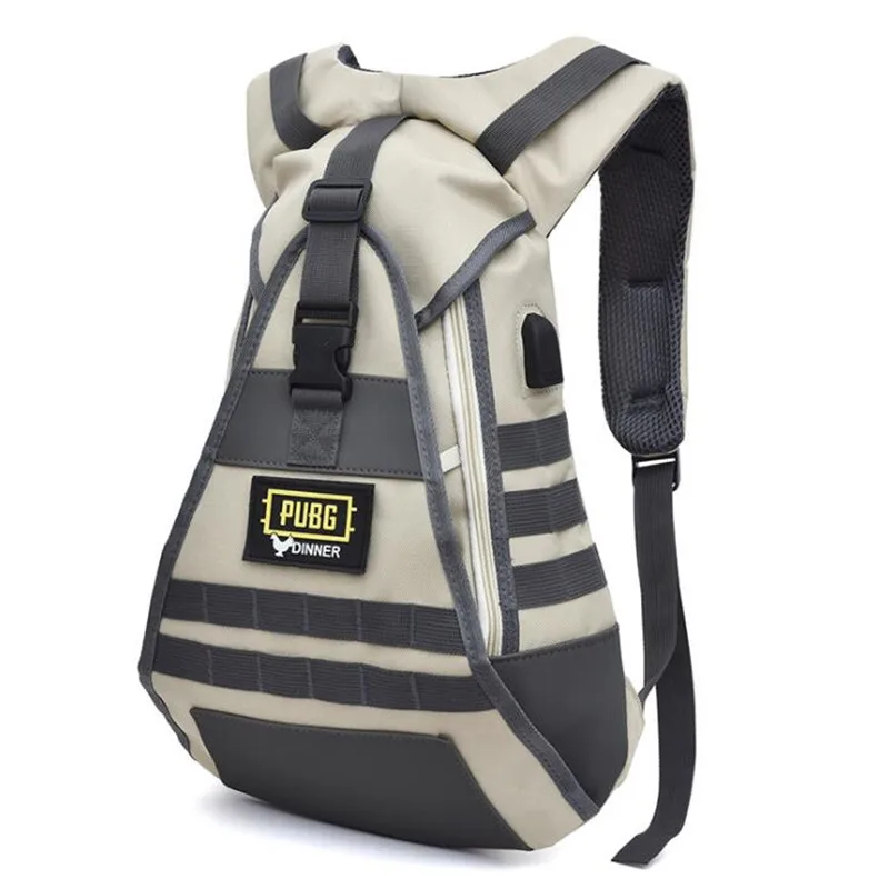  Game PUBG Backpack Perfect Reduction Level 1 Backpack Cosplay Costumes Props 1:1 USB Connector Stud