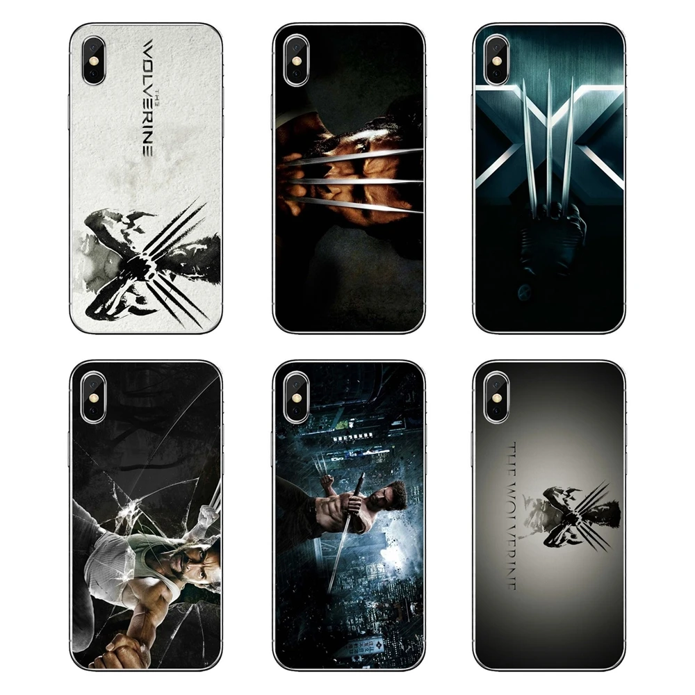 

Transparent TPU Covers For Samsung Galaxy A5 A6 A7 A8 A9 J4 J5 J7 J8 2017 2018 Plus Prime wolverine logan Movie X-Men Super Hero