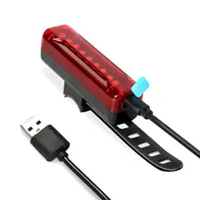 Портативный велосипед свет, светодиодные задние фонари безопасность заднего хвоста Предупреждение Велоспорт Портативный свет, USB зарядка трех затемнения режимов