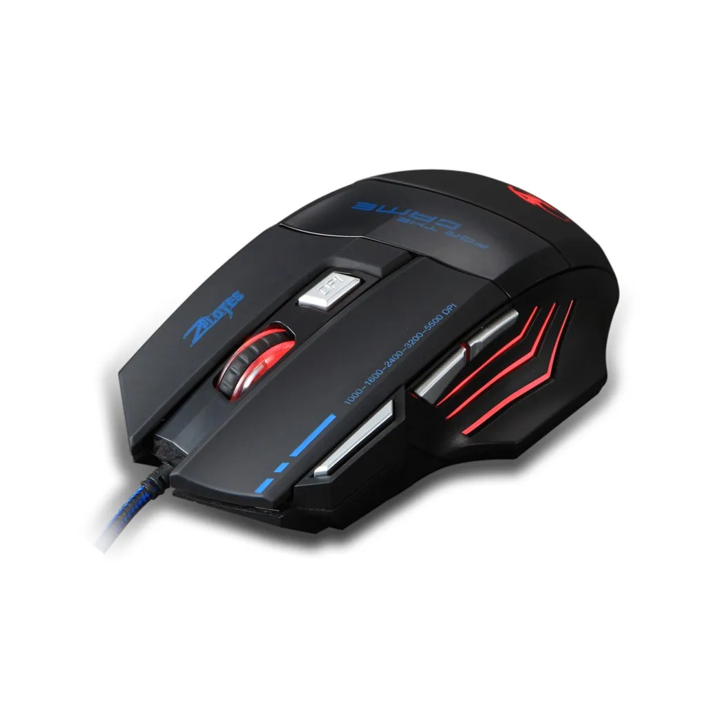 Мышь Raton Ordenador 7 кнопок проводная мышь dpi USB светодиодный игровой геймер мыши