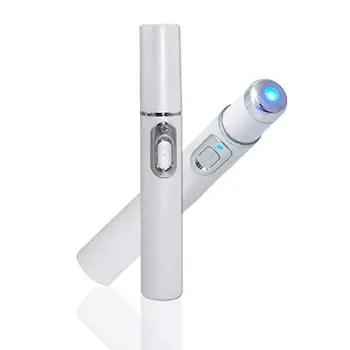 

Hot 1PC Facial Massager New high quality Blue Light Therapy Acne Laser Pen Soft Scar Wrinkle Removal Treatment Device